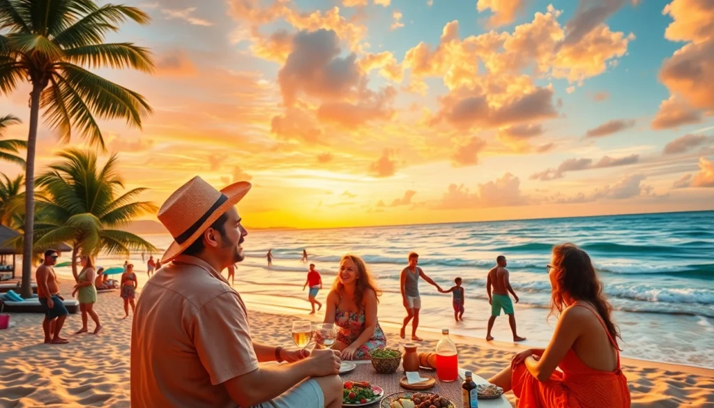 Experience a vibrant travel adventure at http://datanisle.com with a beautiful beach picnic backdrop.