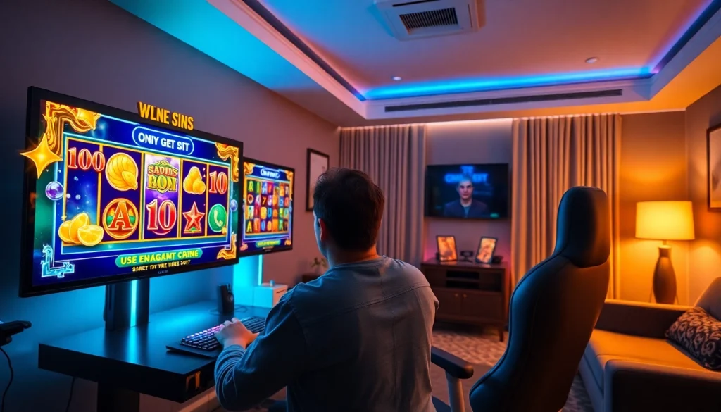 Taruhan walettoto yang menarik dalam suasana permainan slot online.