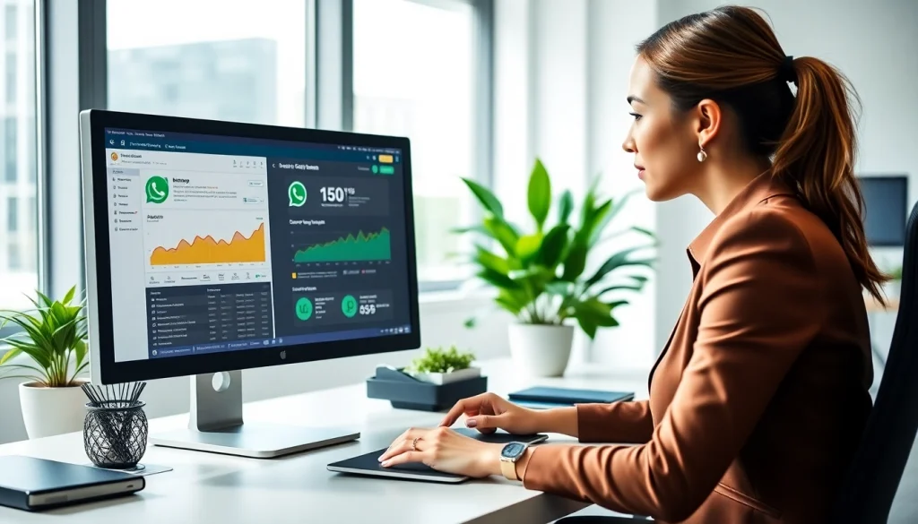 Understand What is a CRM for WhatsApp through a professional businesswoman using CRM software.