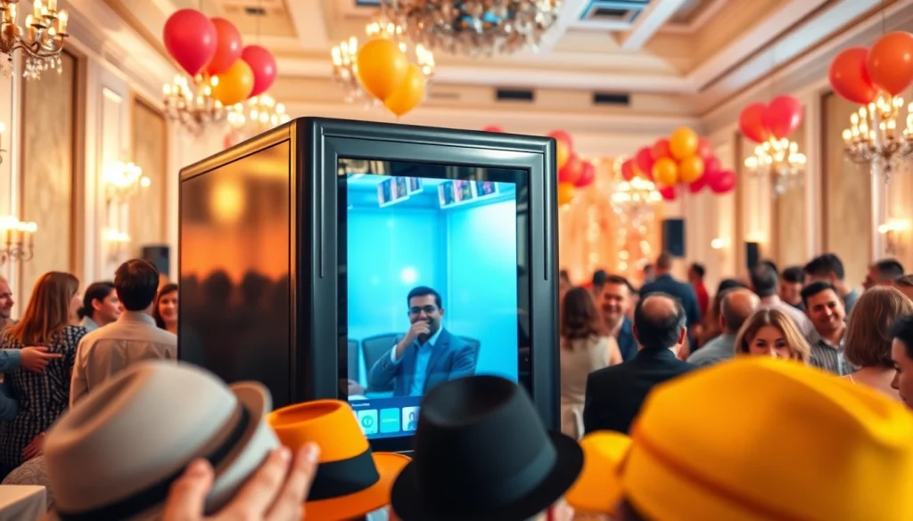 Rent a Photo Booth for vibrant events with sleek designs and lively props.