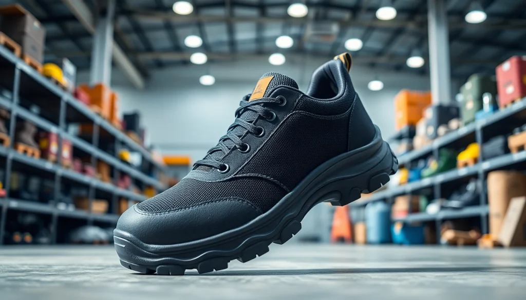Showcasing Safety Jogger safety shoes Kenya in a professional industrial setting for durability and safety features.