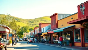 Explore the lively local shops in Clarksburg CA during a sunny day.