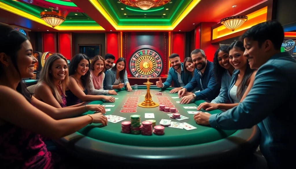Experience captivating gaming at Plus777 with vibrant casino tables and thrilling gameplay.