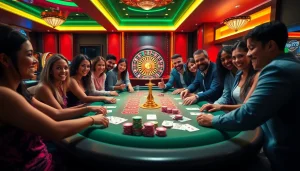 Experience captivating gaming at Plus777 with vibrant casino tables and thrilling gameplay.