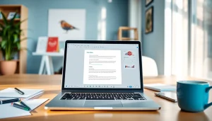 Enhance productivity with WPS下载 in a modern office setup featuring a collaborative workspace.