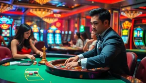Engage with the thrilling live casino experience at https://bong99.pro/ with vibrant roulette table action.