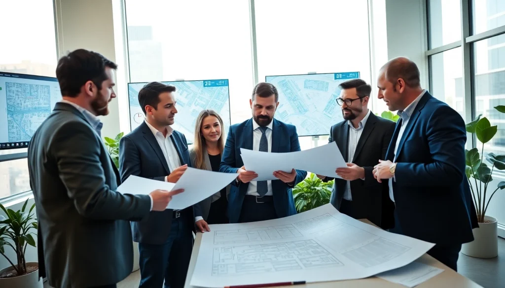 Collaborative town planning discussion at https://2020group.co.za office highlighting key project elements.