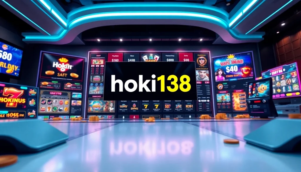 Experience the excitement of hoki138 with a vibrant online casino interface showcasing engaging slot games.