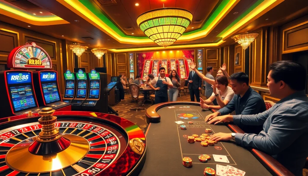 Experience the excitement of rr88 at a luxurious casino with engaging games and vibrant atmosphere.