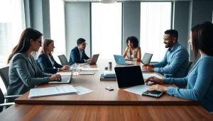 Collaborative team at a professional workspace showcasing https://fidelitycorporate.com services.