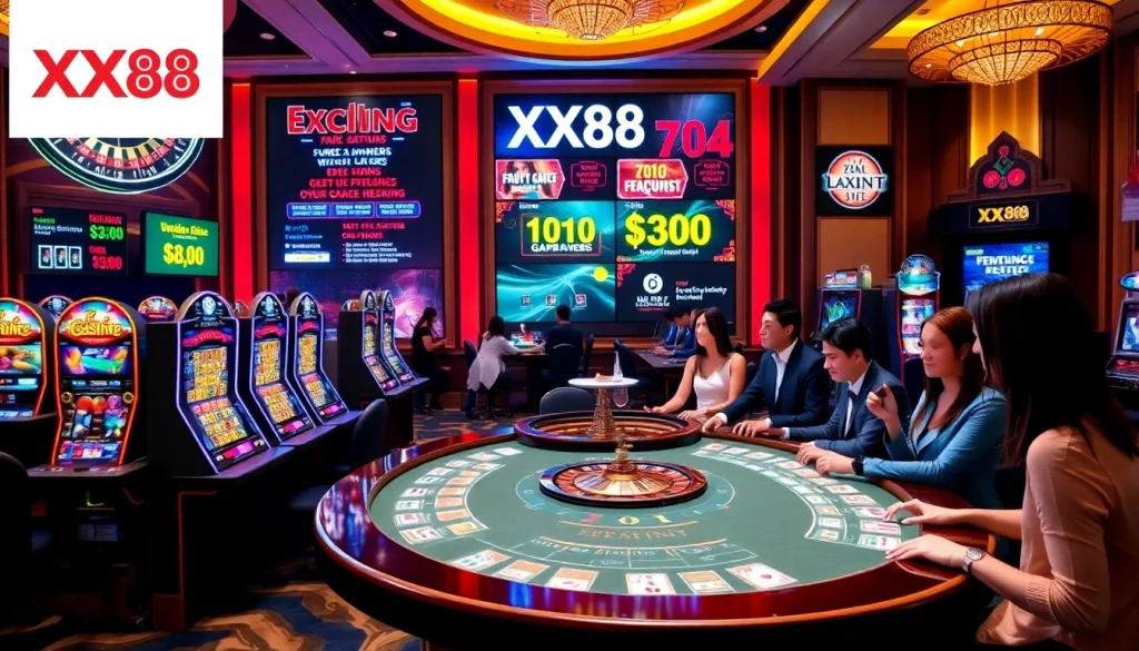 Experience the excitement of gambling at XX88 with vibrant casino games and promotions.