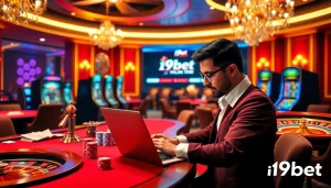 Players enjoying a thrilling online gaming experience on i9bet's platform with exciting casino elements.