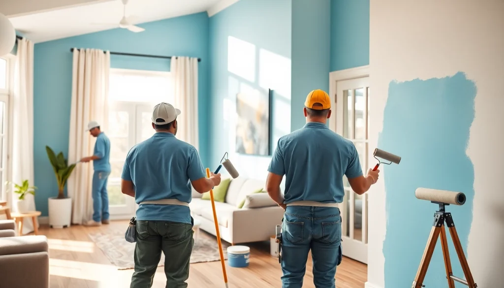 See professional painters at work with quality finishes at https://33626painters.com.
