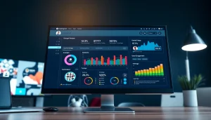 Engaging dashboard of an Instagram smm panel showing analytics and growth metrics.