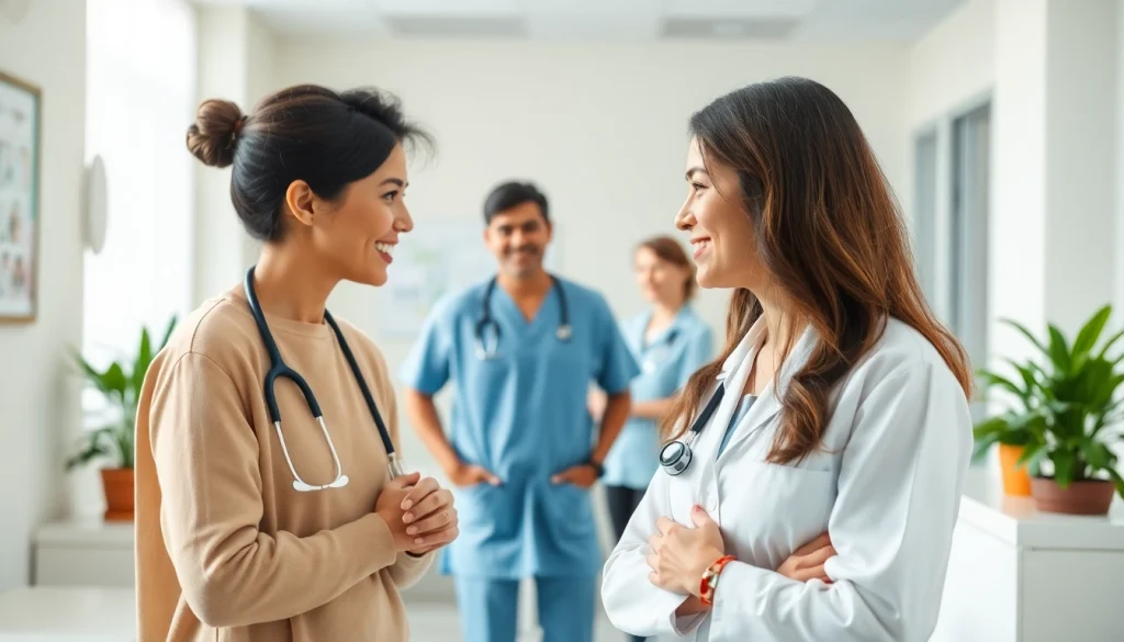 Clinique Du Souffle le Pontet: health professionals engaging warmly with patients