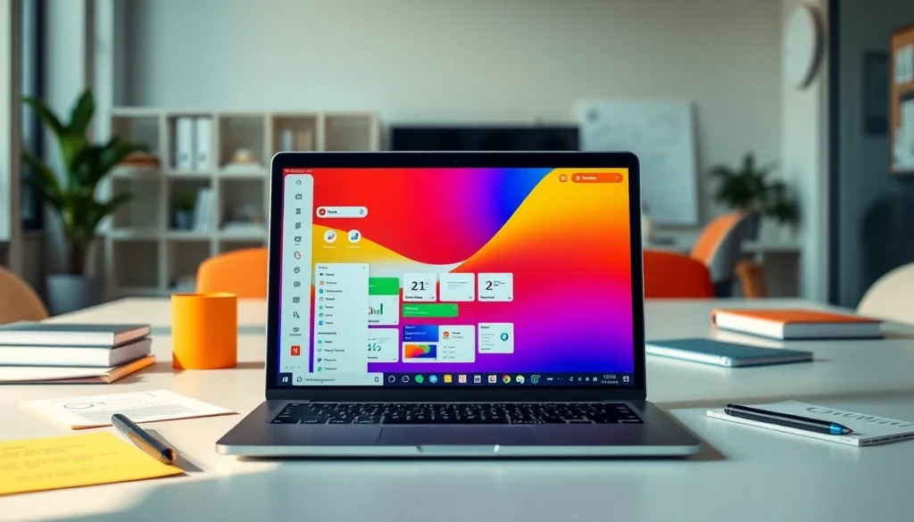 WPS官网下载 showcasing a modern office setup with WPS Office tools for efficiency.