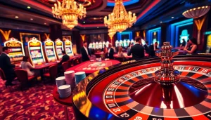 Experience the thrill of luck8 while placing bets at a luxurious casino table.
