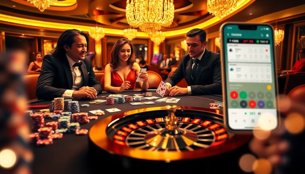 Experience the excitement of gambling at https://f168.ing/ with poker chips, cards, and a roulette wheel.