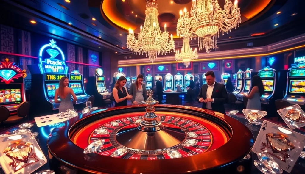 Experience thrilling gameplay at a diamond hk casino with luxurious chips and stylish card designs.