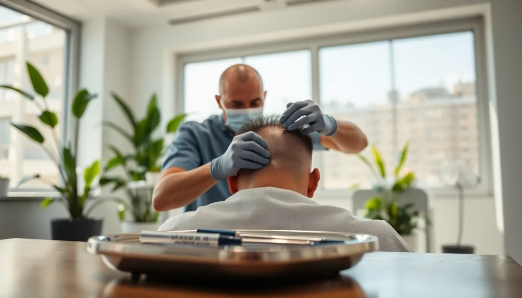 Witness a hair transplant london procedure showcasing skilled techniques in a welcoming clinic environment.