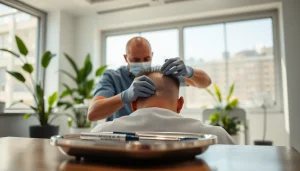 Witness a hair transplant london procedure showcasing skilled techniques in a welcoming clinic environment.