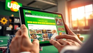 Explore the exciting interface of https://uu88.blog/ showcasing diverse gambling options in an engaging environment.