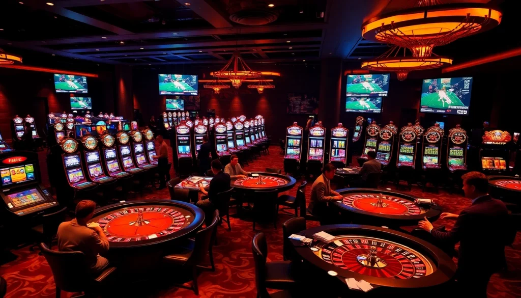 THABET casino players enjoy exciting games at a luxurious gambling venue.