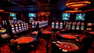 THABET casino players enjoy exciting games at a luxurious gambling venue.