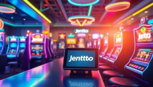 Jentoto menawarkan suasana bermain di mesin slot yang menarik dengan pencahayaan neon