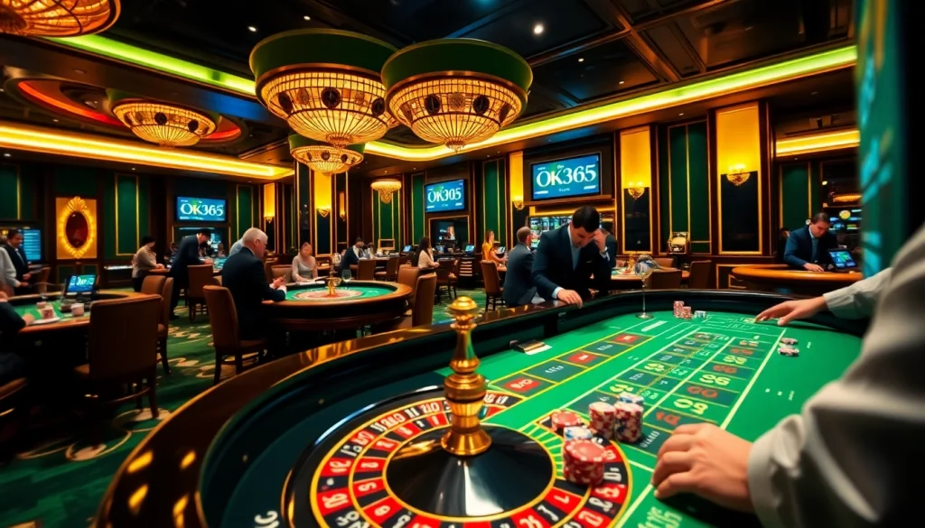 Experience the excitement of online gambling with OK365's dynamic casino environment.