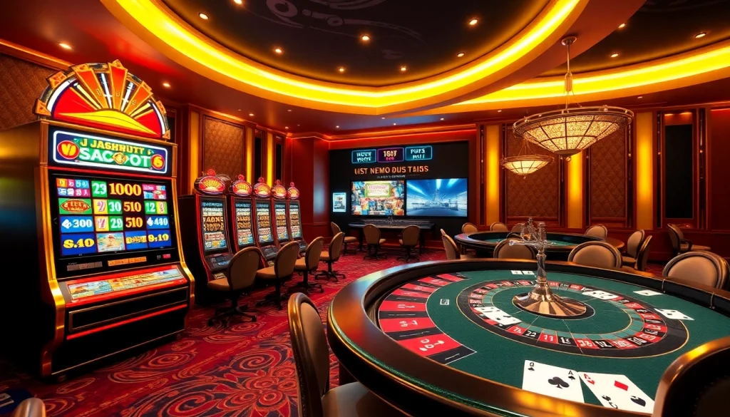 Experience the excitement of winning at https://xx88.promo/ with vibrant casino visuals showcasing slot machines and poker tables.