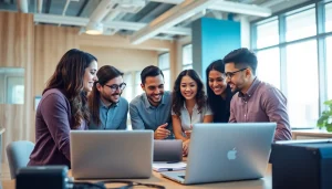 Improve software quality assurance with expertise from https://xqa.ca team collaborating in a modern office.