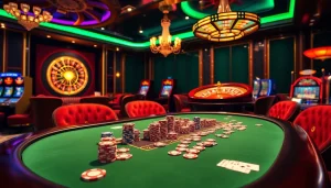 Experience the thrill of high-stakes play at gem uu88 casino with vibrant roulette and poker action.