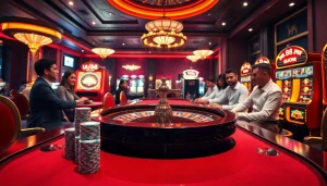 Experience thrilling gameplay at UU88 casino with roulette, poker chips, and slot machines.