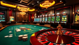Experience the excitement of online gambling at https://shbet.id/ with a stunning virtual poker table and roulette wheel.