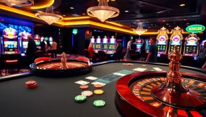Experience the thrill of gaming at king88 with vibrant casino tables and lively action.