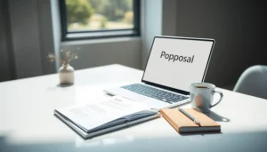 Crafting Customized Proposal Writing in a well-organized, professional workspace.