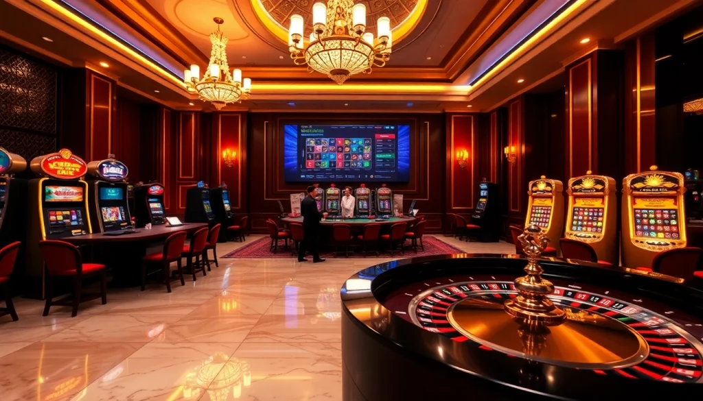 Exciting gameplay at rr88 com with roulette and poker in a luxurious casino.