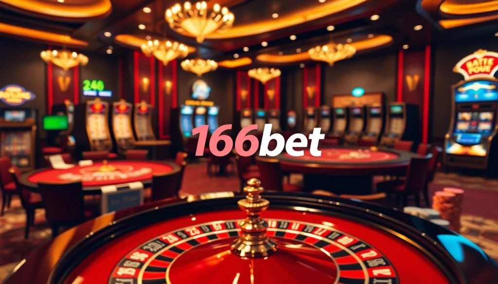 Experience the excitement at 166bet with luxurious casino visuals and engaging gameplay.