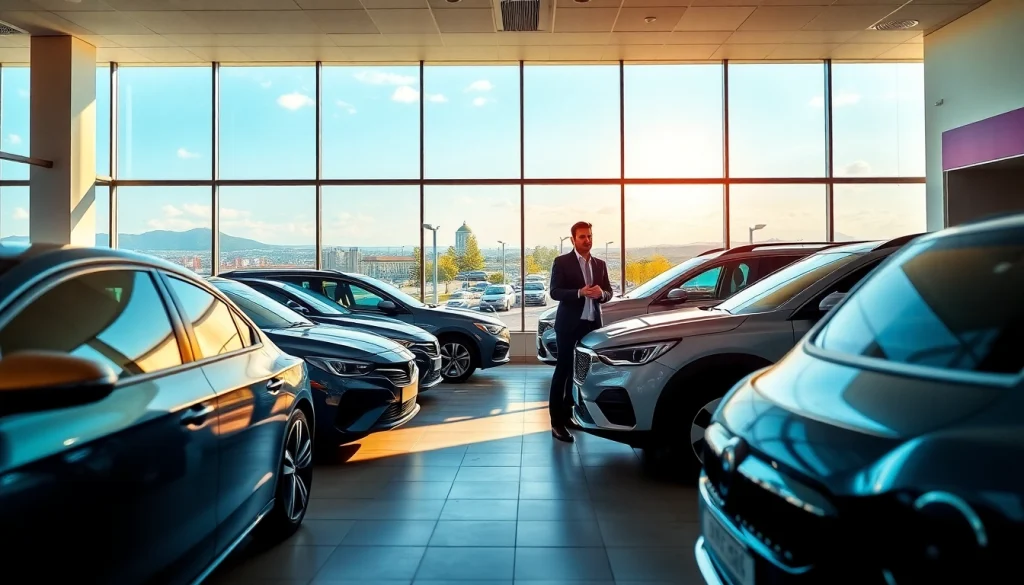Chirie auto services in Chișinău featuring modern cars in a welcoming rental office.