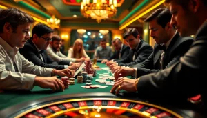 Experience thrilling poker action at 11UU with vibrant chips and high-stakes excitement