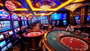 Experience the thrill at okfun casino with vibrant slot machines and engaging poker tables.