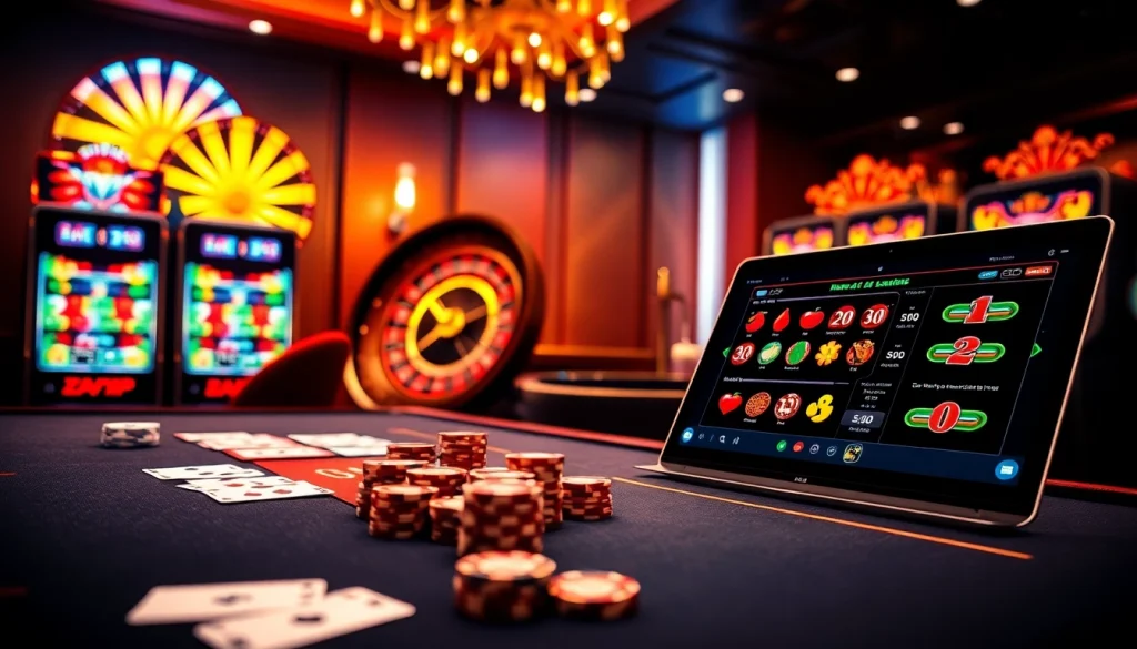 Experience thrilling gameplay at rikvip with vibrant poker tables and dynamic slot machines.