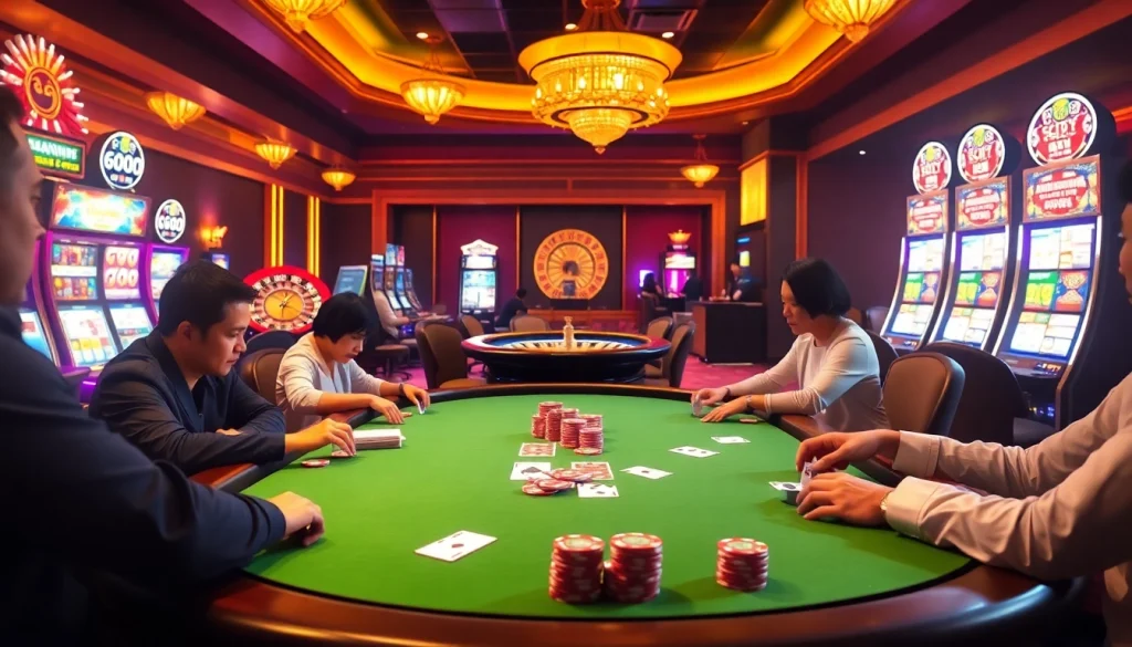 Players engaged in high-stakes poker at https://go8.lat/, illustrating excitement and strategy in gambling.