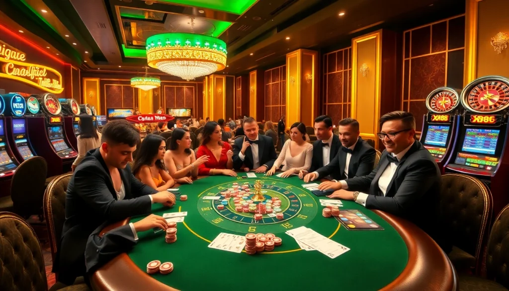 Experience excitement at the XX88 poker table with high-stakes chips and eager gamblers.