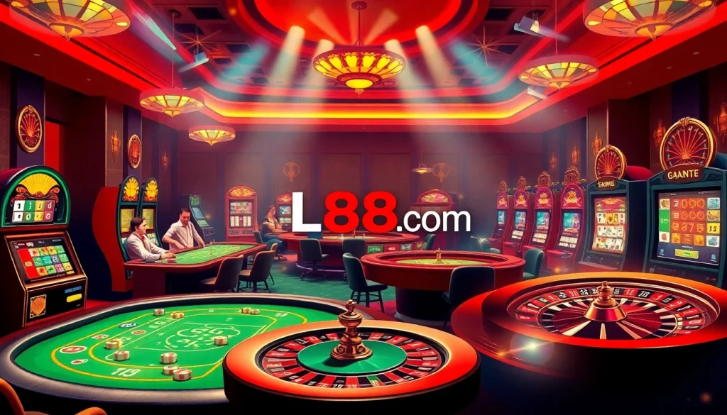 Experience the thrill of gambling at lc88.com with high-stakes poker and exciting slot machines.