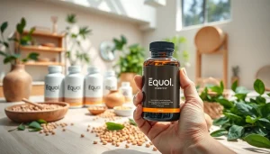 自然素材を使った穏やかなウェルネス環境で、最高のエクオールサプリメントを探る。