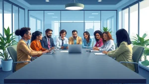 Scion Executive Search team collaborating on nonprofit executive recruitment strategies, embodying leadership and professionalism.