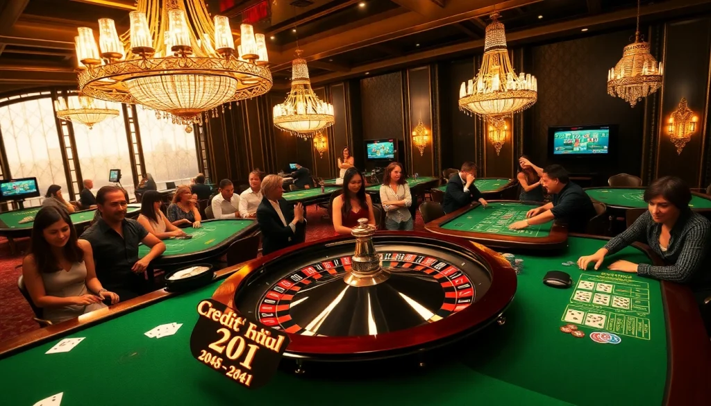 Engage in thrilling gameplay with credit rapid betting options at a luxurious casino table.
