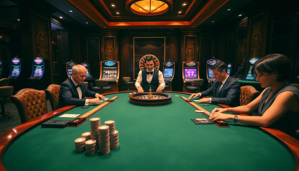 Experience thrilling high-stakes poker at mb66-th.com with vibrant casino tables and professional players.